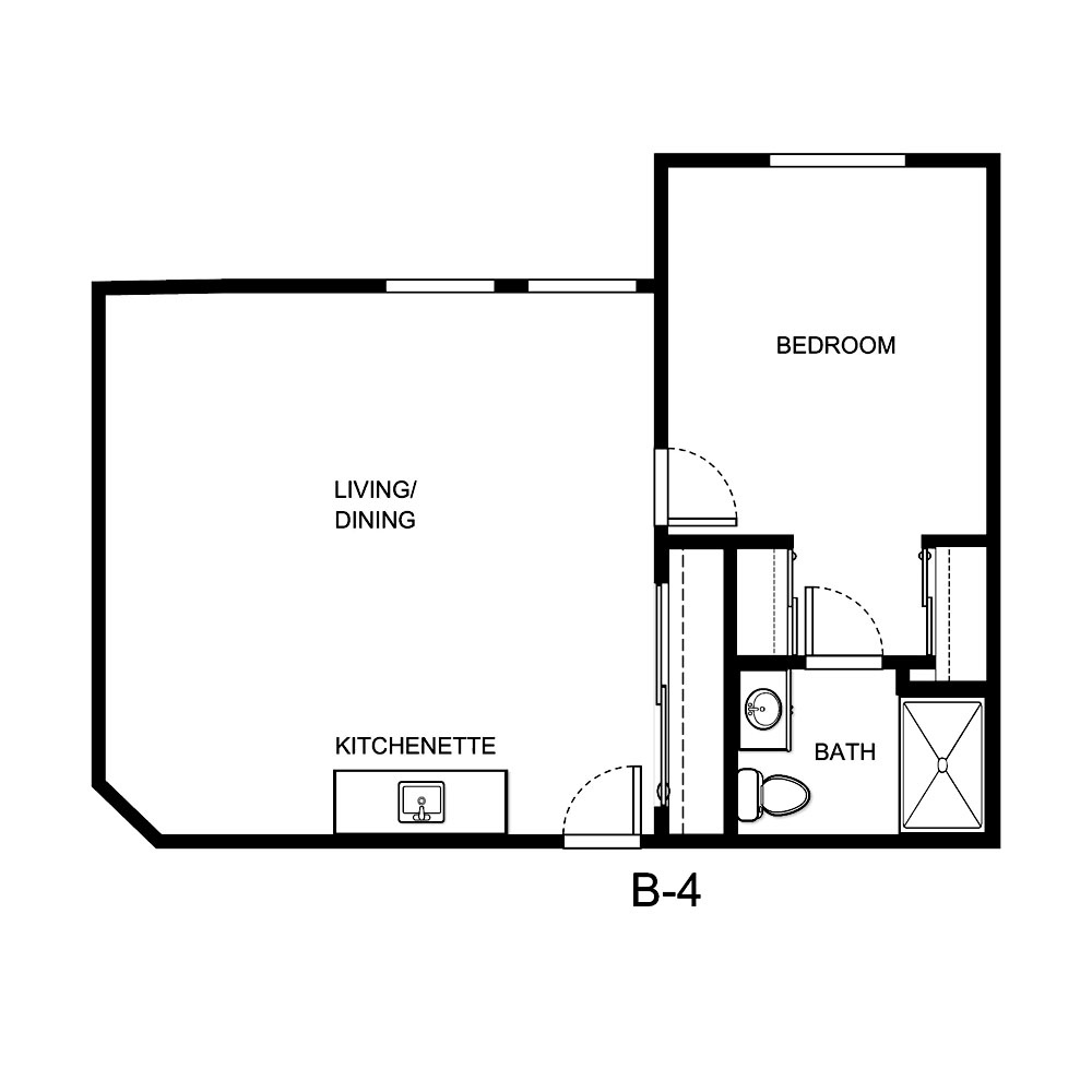 B 4 One Bedroom